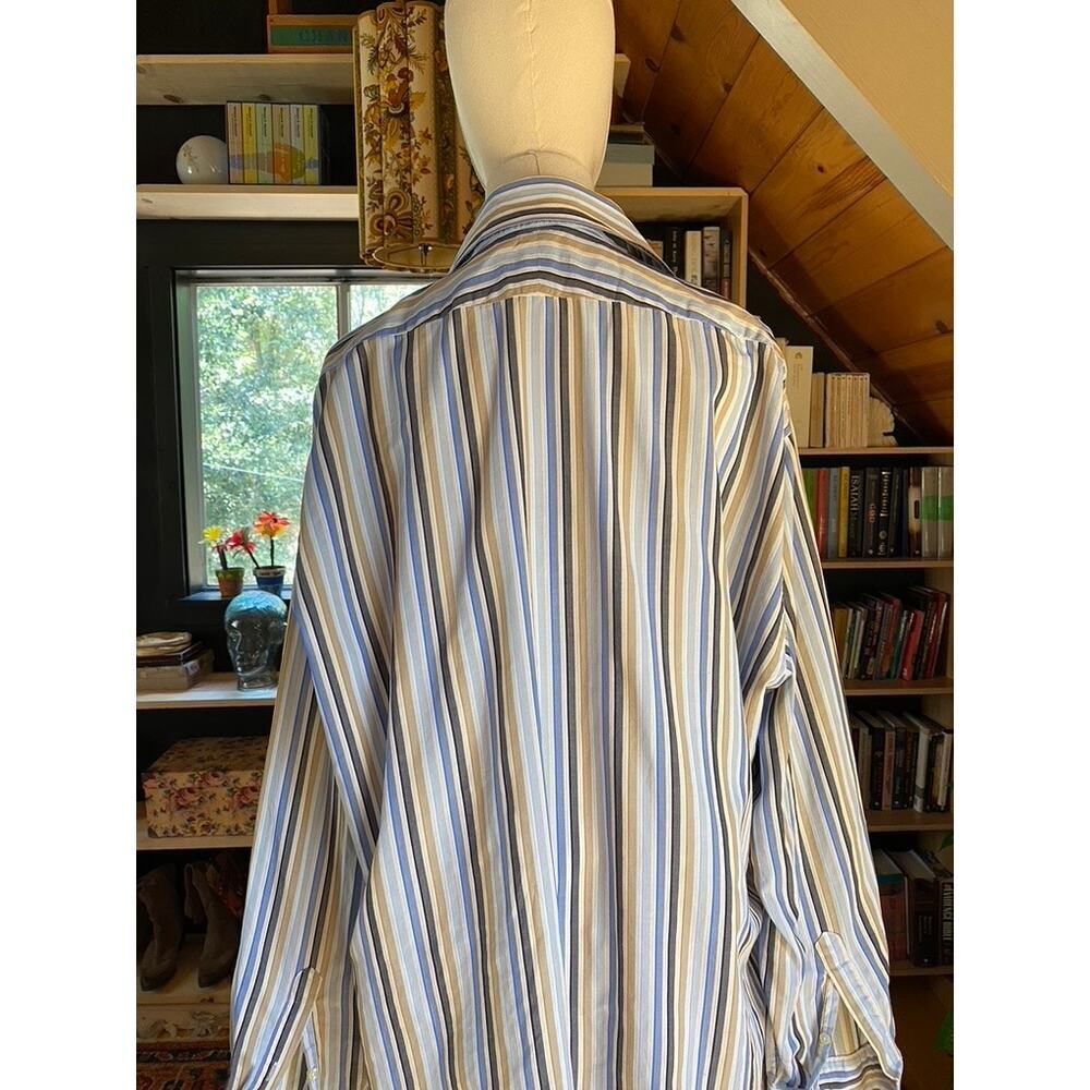 Burberry Shirt Blue Stripe - Picture 3 of 5